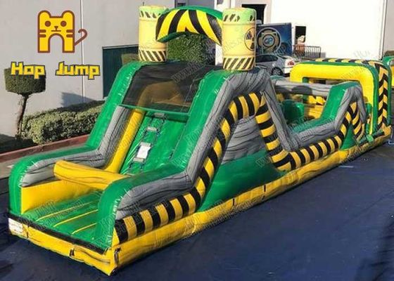2000N / 50mm Moonwalk Inflatable Jumping Castle Besar Untuk Permainan Olahraga Anak-anak