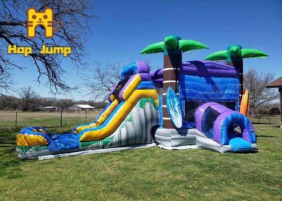 Warna Disesuaikan Inflatable Bouncer Combo Bounce House Slide Lucu Outdoor Indoor Untuk Anak-Anak