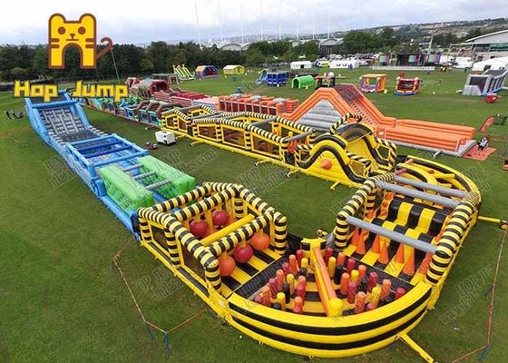 Fun City Inflatable Playground Bouncy Castle Area Bermain Triple Stitched