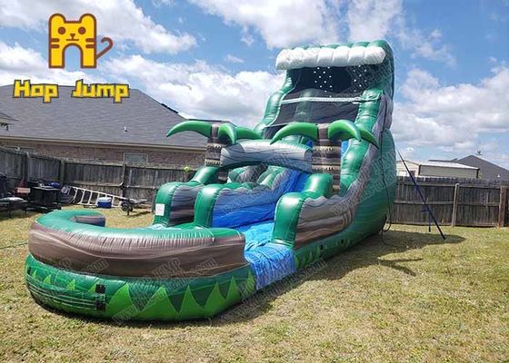 Ukuran Raksasa Outdoor Inflatable Water Slide Bouncer Untuk Permainan Halaman Belakang Anak-anak