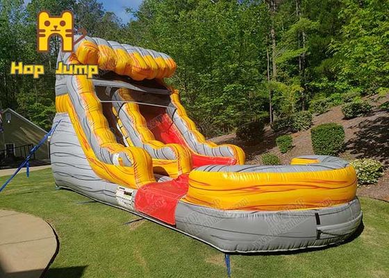 Taman Air Inflatable Floating Inflatable Water Slide Dengan Kolam Renang Pit Untuk Anak Dewasa