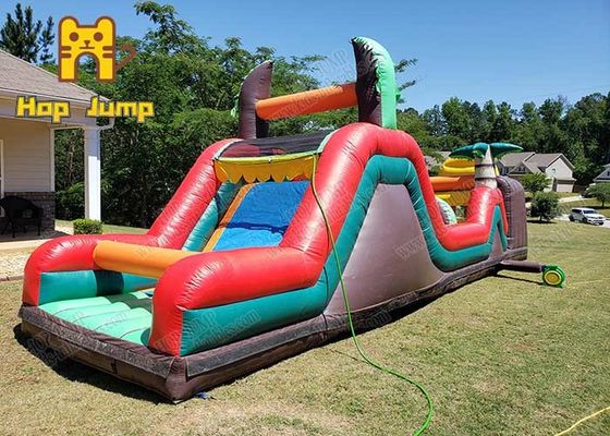 3x7m Childrens Bouncy Castle Dengan Slide 2000N/50mm City Bounce Jumper