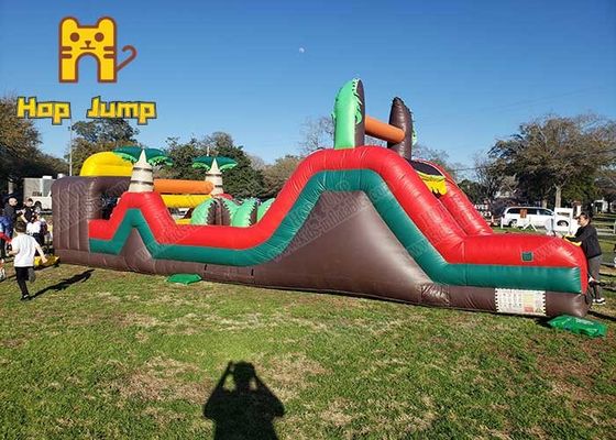 GSKJ Outdoor Inflatable Obstacle Course Jumper Untuk Sewa Dewasa