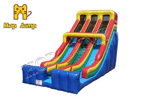 Slide Inflatable Anak-anak Basah Dan Kering 2000N / 50mm Bouncy Slip And Slide
