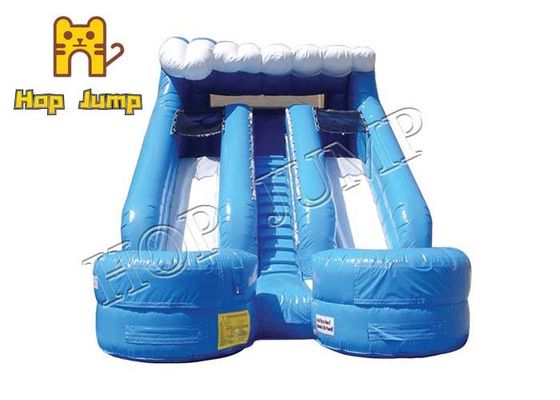 Raksasa 0.55mm PVC Tarpaulin Inflatable Dry Slide Outdoor Indoor
