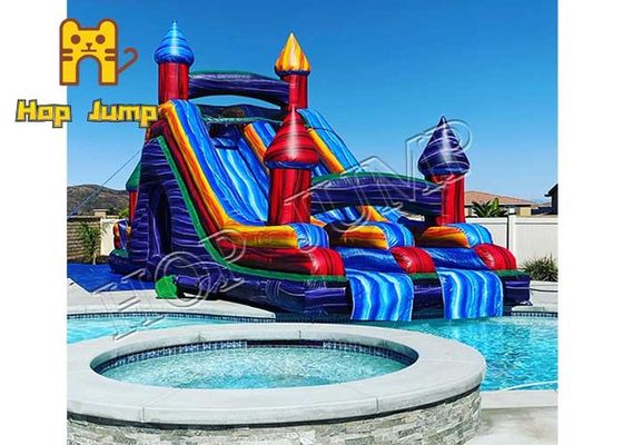 HOP JUMP Polyvinyl Chloride Kids Inflatables Bounce House Dan Water Slide Combo