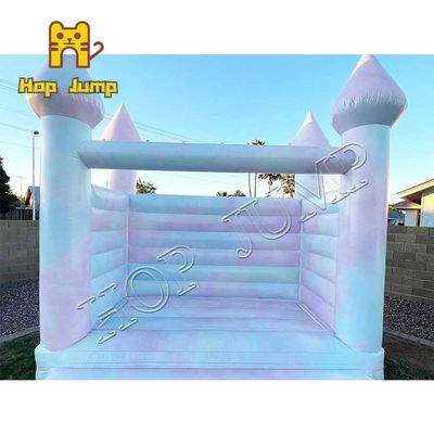 12ft 0.55mm PVC Tie Dye Pernikahan Inflatable Bouncer Castle Kids Jumper