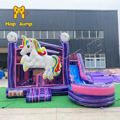Tas Terpal Blower Listrik Little Pony Inflatable Bouncer Slide Combo Castle