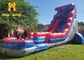 Tropis Marmer Dual Lane Inflatable Water Slide &amp; Slip N Slide Combo Dengan Blower