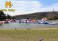 0.9mm PVC Inflatable Water Park Floating Water Slide Untuk Danau