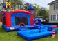 Uv Protective 0.55mm PVC Kids Inflatable Bounce House Dengan Kolam Renang