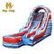 Flash 15ft Inflatable bounce Water Slide Dengan Badge Water Park Commercial