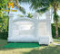 17ft White Wedding Bouncer Slide Combo Inflatable Bounce House Combo Dengan Slide