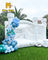 17ft White Wedding Bouncer Slide Combo Inflatable Bounce House Combo Dengan Slide