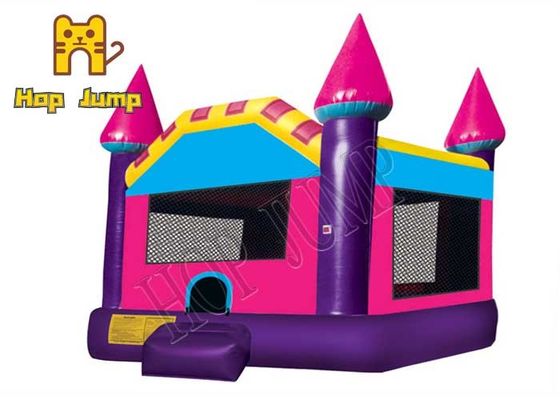 Anti UV Castle Inflatable Bounce House Dengan Ball Pit 10ft 11ft