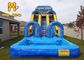 Super Slide Marmer Inflatable Water Slide 3 Slides Untuk Anak-anak Inflatable Slide With Pool