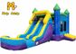 Bounce Castle Dengan Slide Inflatable Bouncer Combo Untuk Penggunaan Komersial