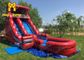 1000D 0.55mm Red PVC Inflatable Water Slide Untuk Anak-anak Permainan Air Halaman Belakang