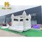 0.55mm PVC Putih Pernikahan Inflatable Bouncer Castle 14ft 15ft