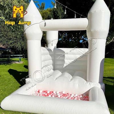 Kualitas 10ft SGS Mini Inflatable Bounce House Semua Jumper Anak Putih Untuk Anak-anak Tahan Api pabrik