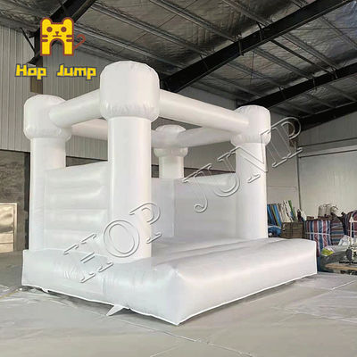 10ft PVC White Wedding Castle Inflatable Bouncer House Untuk Orang Dewasa Pencegahan Kebakaran