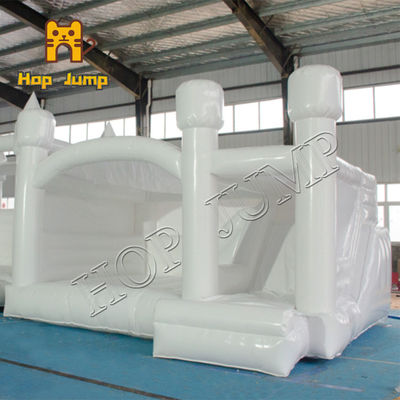 Bouncer Slide Combo Di Rumah Bouncing Tiup Pernikahan Putih 0.55mm PLATO PVC