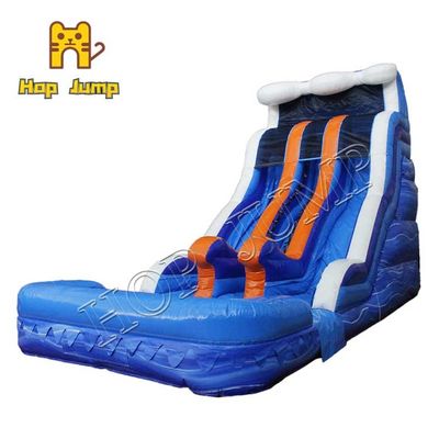 Komersial Unisex Inflatable Water Slide 18ft Double Super Dry Wet Slide
