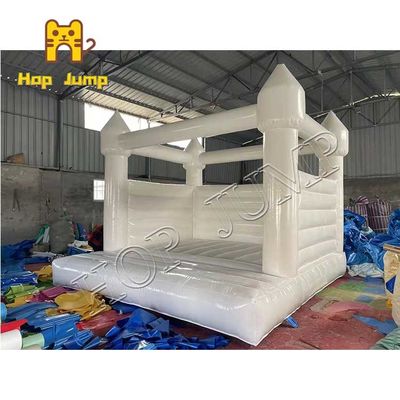 Rumah Bouncing Tiup Putih 14ft Pvc Packing Bag Dengan Fire Retardant
